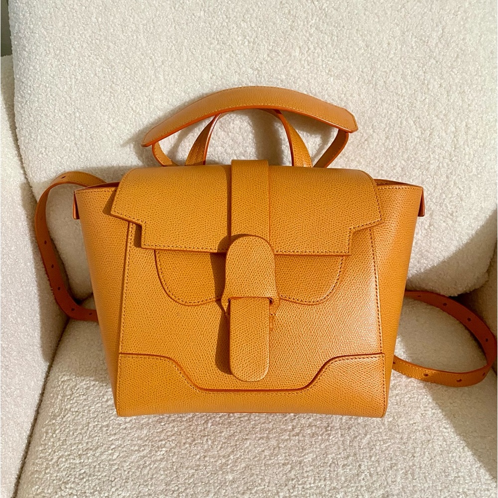 SENREVE Mini Maestra Bag in “Tangerine” color.